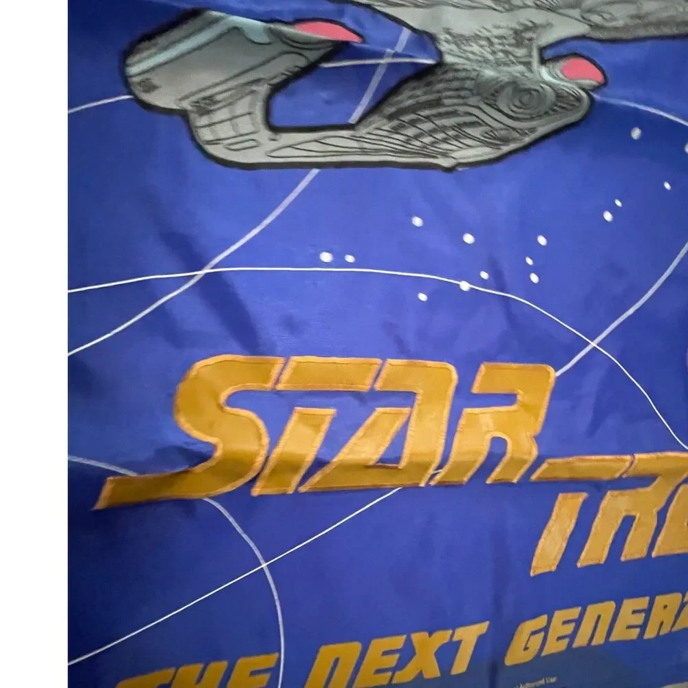 Star Trek U.S.S. Enterprise The Next Generation Flag Banner Hanging 90’s 38”x28